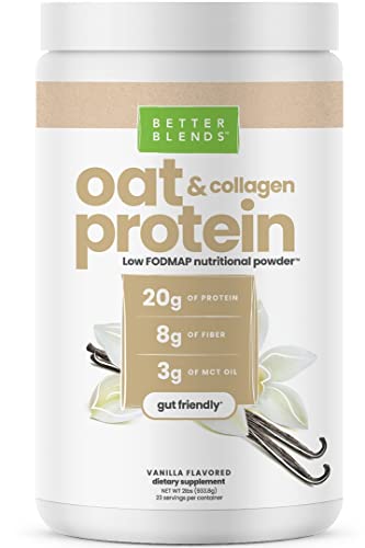 Better Blends Oat And Collagen Low Fodmap Nutritional Gut Friendly Protein Powder, Vanilla And Chocolate #TOP1
