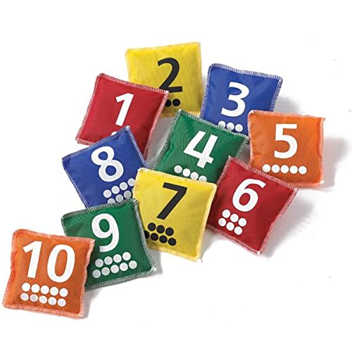 GISCO Kidwil Educational Number and Dot Bean Bags 1-10 Set | Kids Learn Numbers, Toddler Learning Toy, Preschool Kindergarten Classroom Must Haves | Pack of 10, Multicolour, Ages 3+ (B09NBPBRJ7) Amazon Price History, Amazon Price Tracker