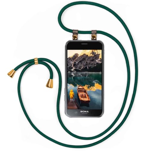 moex Chaîne de téléphone Portable Compatible avec Sony Xperia XZ1 Compact, Coque avec Sangle réglable en Vert