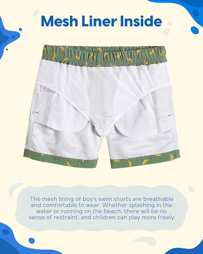 Image of maamgic Boys Swim Trunks Toddler Swim Shorts Little Boys Bathing Suit Swimsuit Toddler Boy Swimwear