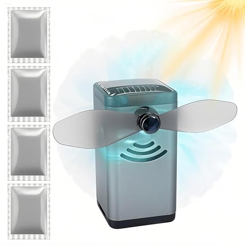 Image of Solar Car Air Freshener - 2 Pack Rotating Solar Powered Car Diffuser for Dashboard, Essential Oil Aroma Dispenser, No Battery Needed, Aluminum Alloy, Gift for Men & Women, Long-Lasting Car Accessories