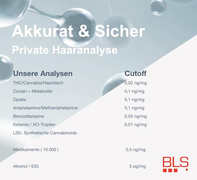 Private Haaranalyse auf Amphetamine, Methamphetamin, MDA, MDE, MDMA- Laboranalyse der Haare - Haare diskret und sicher testen - Ergebnis in 6 bis 10 Arbeitstagen