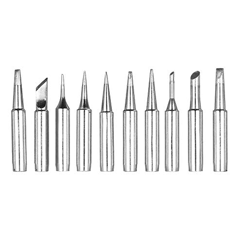 Gasea 10pcs 900M Remplacement Pointes de Fer à Souder Kit Pannes à Souder Pour Hakko, Radio Shack, TENMA, ATTEN, rapide, Aoyue, Yihua Station de Soudure