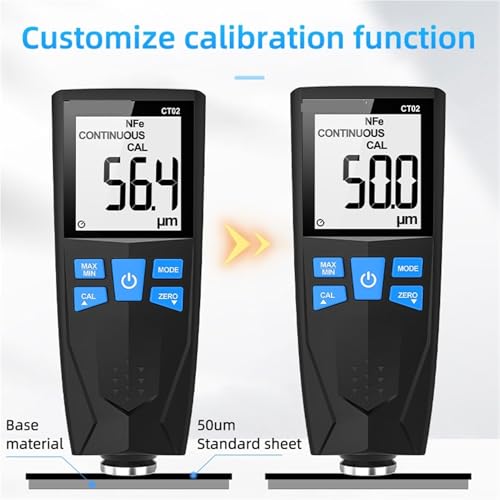 Calibrador digital para grosor de pintura automotriz 1500um miniatura 6