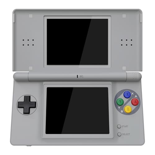 Image of eXtremeRate SFC SNES Classic EU Style Replacement Full Housing Shell for Nintendo DS Lite, Custom Handheld Console Case Cover with Buttons, Screen Lens for Nintendo DS Lite NDSL - Console Without