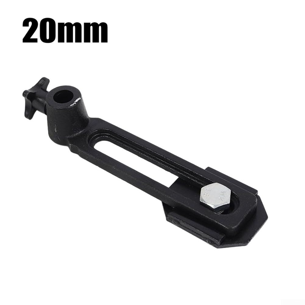 Base de portaherramientas para torno giratorio, diámetro de orificio de 20 mm/25 mm, construcción de hierro fundido resistente, se adapta a la mayoría de tornos de carpintería pequeños y medianos (