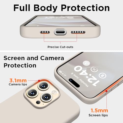 Coque antichoc iPhone 15 Pro Max intégrale avec doublure microfibre anti-rayures