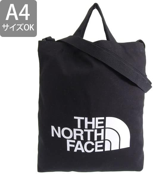 [ザノースフェイス] バッグ メンズ トートバッグ A4収納可 2way 斜めがけ ショルダーバッグ キャンバス ブランド 肩掛け 手提げ NN2PN13A NN2PN13B ビッグ ロゴトート BIG LOGO TOTE (ブラック) [並行輸入品]