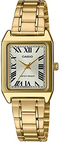 Image of Casio LTP-V007G-9B Standard Quartz Women's Watch, Gold, Metal Band, Overseas Model, Gold Metal Band LTP-V007G-9B, Bracelet Type