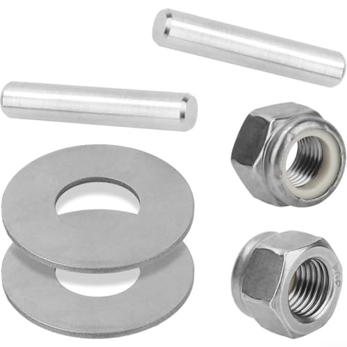 Kit d'écrous pour Minn Kota Mkp-33 Weedless Wedge 2, compatible avec goupille de cisaillement et rondelles d'écrous 1865019, pièces de moteur de pêche à la traîne en métal