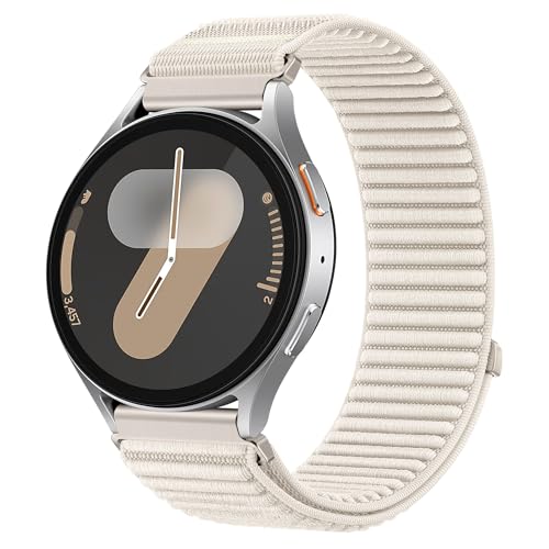 Image of XMUXI 20mm Watch Strap Nylon Compatible with Galaxy Watch 7 /6 /5 /4 40mm 44mm Straps,Compatible with Huawei Watch GT3 42mm /Forerunner 165 /Vivoactive 6 /5 /3 with One Click Metal Connector(NO WATCH)