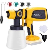 DeWalt Cordless HVLP Paint Sprayer with 4 Copper Nozzles