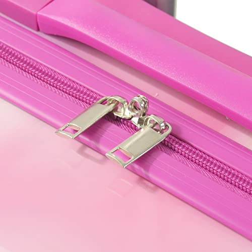 Ful Disney Minnie Mouse 21 Inch Kids Rolling Luggage, Hardshell Carry On Suitcase With Wheels, Pink #TOP7