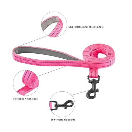 Hipubby Dog Harness and Leash Set, No Pull Soft Mesh Puppy Harness for Small Medium Dogs, Cats - Step in Reflective Breathable Lightweight Vest Harness for Walking, Training - Rose Red, XS by Hipubby - Image 6