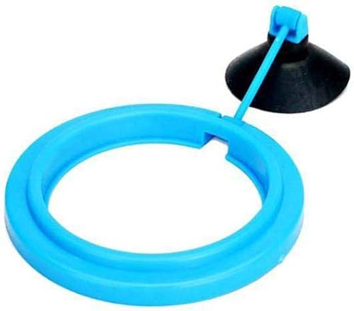 Anillo de alimentación de peces, anillo de comida de peces tropicales, copa de succión para tanque de peces de acuario, suministros para mascotas,