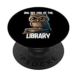 Photo Gallery owl book reading librarian teacher funny popsockets popgrip intercambiabile Photo Gallery owl book reading librarian teacher funny popsockets popgrip intercambiabile