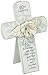 Enesco This is the Day by Gregg Gift 40th Anniversary Rose Whitewash Cross Wall Décor, 7"