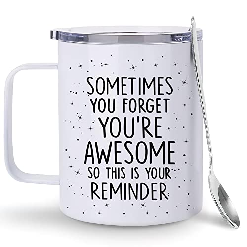 Hyturtle Inspirational Coffee Mug with Spoon Gifts for Women on Christmas