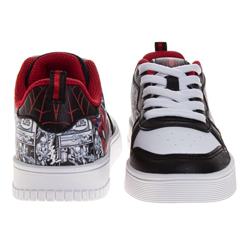 Marvel Comic Superhero Character Sneakers Spiderman Shoes Hero Sneaker for Boys Sizes: 11-13 Little Kid 1-4 Big Kid3