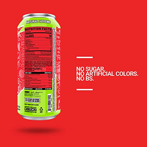 Ghost Energy Sugar-Free Energy Drink - 12-Pack, Cherry Limeade, 16Oz - Energy & Focus & No Artificial Colors - 200Mg Of Natural Caffeine, L-Carnitine & Taurine - Soy & Gluten-Free, Vegan #TOP2