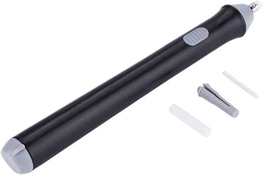 Electric Pencil Eraser Kit, Battery Operated Automatic Eraser with 20 Refills, Black, for Drawing and Sketching