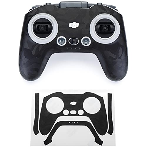 Image of WRAPGRADE Skin Compatible with DJI FPV /DJI FPV Remote Controller 3 (Black Bumpy CAMO)