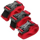 TOPPERFUN 3 Piezas Correas de Nylon para Equipaje y Carga Ajustables con Hebilla de Liberación Rápida Diseño Resistente para Camping y Embalaje Seguro Multiusos y Fácil de Transportar
