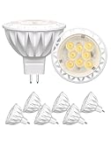 GOHDLAMP MR16 LED Bulbs 4000K Natural White 6-Pack 5W GU5.3 85+ CRI for Retail Display & Kitchen Lighting