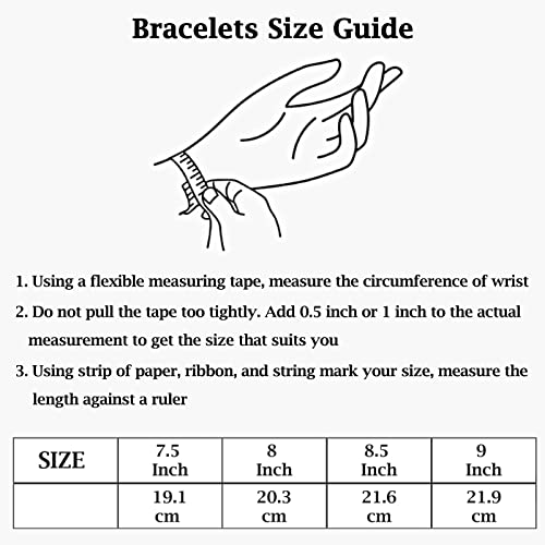 Storup Gifts For Boyfriend, Mens Bracelet Birthday Gifts For Boyfriend Father's Day Gifts For Boyfriend Mens Jewelry Sterling Silver Cuban Link Bracelets For Men 7Mm Width 8.5 Inches Length #TOP3