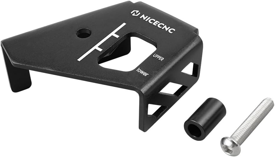 NICECNC Black Rear Brake Reservoir Guard Compatible with Honda XR650L 1993-2025, 5052 Billet Aluminum Motorcycle Fluid Tank Guard