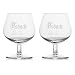 Produktbild 2 Stück Original Asbach Gilde Gläser Glas Brandy Cognac Ballonglas Ballongläser mit Logo, 15cl, transparent