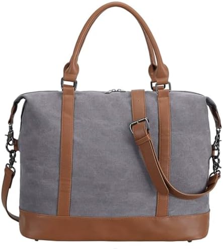 Bluboon Travel Tote Bags with Zipper Ladies Canvas Bag Weekender ...