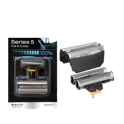 Tête De Rechange For Rasoir Braun 51B Series 5, Grille Et Lame De Coupe, Compatible Avec Les Rasoirs Braun, ContourPro/360°Complete/Activator/WaterFlex/WF1s/WF2s...
