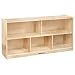SPARK & WOW 5-Compartment Solid Wood Storage Cabinet - Toy Shelf Organizer for Kids - Shelves for Classroom