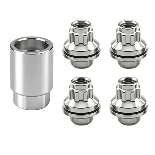 Wheel Locks 00276-00900 Compatible with Lexus Toyota Avalon C-HR Camry Celica Corolla Highlander Matrix Prius RAV4 Sienna Solara Tacoma Chrome Lug Nut Set of 4 M12 x 1.5 by DSkoiph - Used condition - Image 9