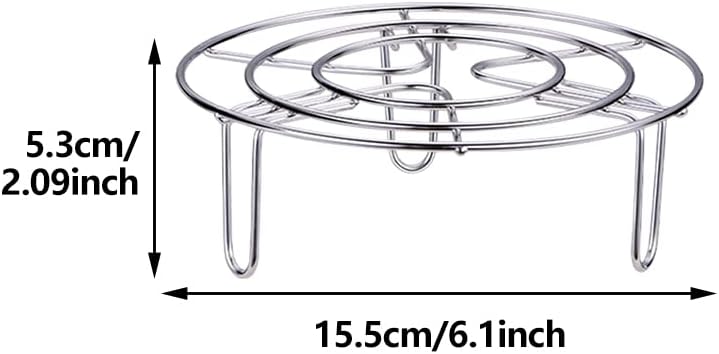 Steamer Rack, Stainless Steel Pot Trivet Insert Steaming Rack Stand