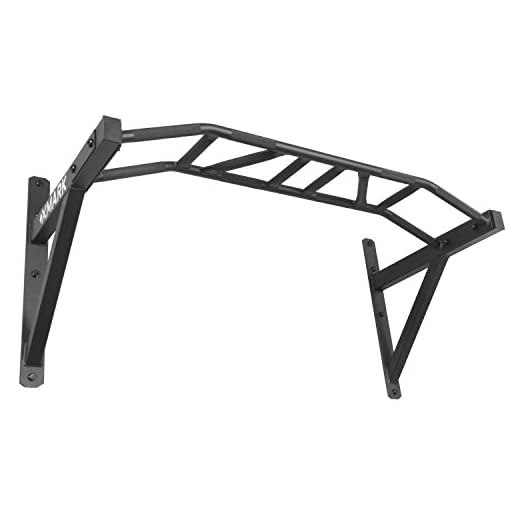 XMark Pull Up Bar, Wall Mounted Pull-Up Bar, Commercial Multi-Grip Wall Mount, Greater Stability, Countless Hand Positions for Targeting Specific Muscles, Great Upper Body Workout