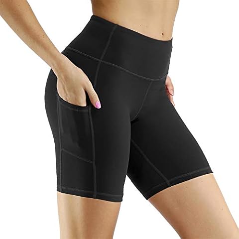 Kfnire Women's 5"/8" High Waist Workout Yoga Shorts, Tummy Control 4-Way Stretch Yoga Leggings Booty Shorts Fitness Athletic Running Sports Shorts | Non See Through Fitness Tights Butt Lifting Short Cover
