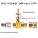 Raincovo Pressure Washer Chemical Injector Kit, Soap Injector with Siphon Hose, 3/8 Inch Quick Connect, 4000 PSI