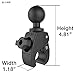 RAM Mounts RAP-400U Tough-Claw Small Clamp Ball Base with C Size 1.5