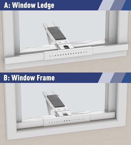 Image of LEOPO No Drilling Air Conditioner Support Bracket, HVAC Brackets Fits Single & Double-Hung Windows, Heavy Duty Single Arm Support Window AC Bracket,Holds Up to 165lbs, for 5000-12000 BTU Units