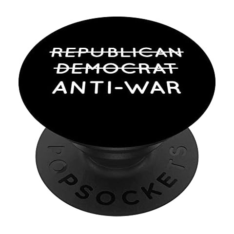 Anti-War Not Republican or Democrat Peace Libertarian Design PopSockets Swappable PopGrip Cover