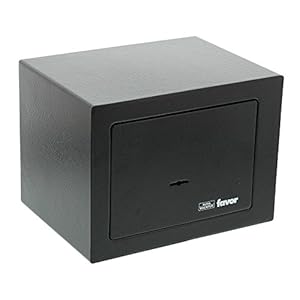 Burg Wächter Möbeltresor mit Schlüssel, Schwarz, HxBxT: 170 x 230 x 170 mm