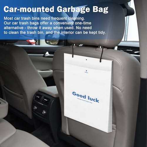 Image of 100 Count Disposable Car Trash Bags, Car Garbage Bags