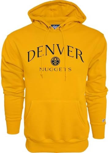 Blue 84 Denver Nuggets NBA Officially Licensed Hooded Sweatshirt Embroidery Grou