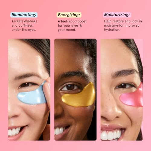 Image of grace & stella Under Eye Patches Variety Pack - With 6 Colors (18 Pairs) | 3 Pairs of Under Eye Masks Per Color - Vegan, Cruelty-Free, Derm-Tested Eye Patches for Women & Men - Bridesmaid Gifts