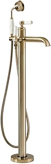 Milano Elizabeth - Traditional Freestanding Lever Bath Shower Mono Mixer Tap Lever Handle - Brushed Brass