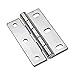 Asymmetric Waist Hole Hinge 304 Stainless Steel Industrial Machinery Equipment Cabinet 1Pcs(304 SS-Brushed-Large)