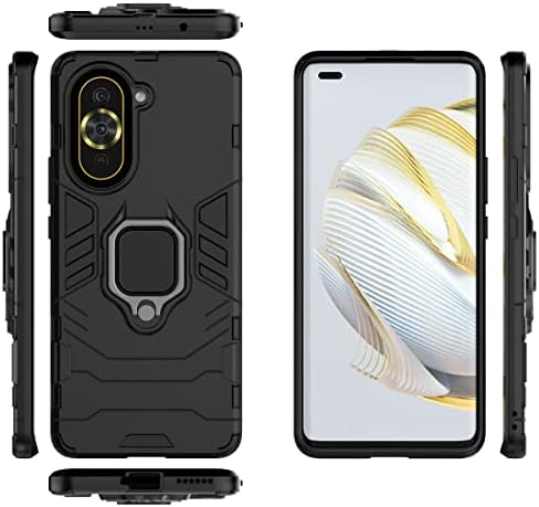 Case for Huawei Nova 10 Case Cover,Magnetic Car Mount Bracket Shell Case for Huawei Nova 10 NCO-AL00 Case Black