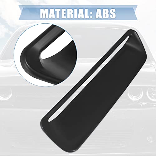 X Autohaux Pair Front Engine Hood Air Conditioner Air Outlet Cover Trim Black For Dodge Challenger 2015-2020 #TOP5